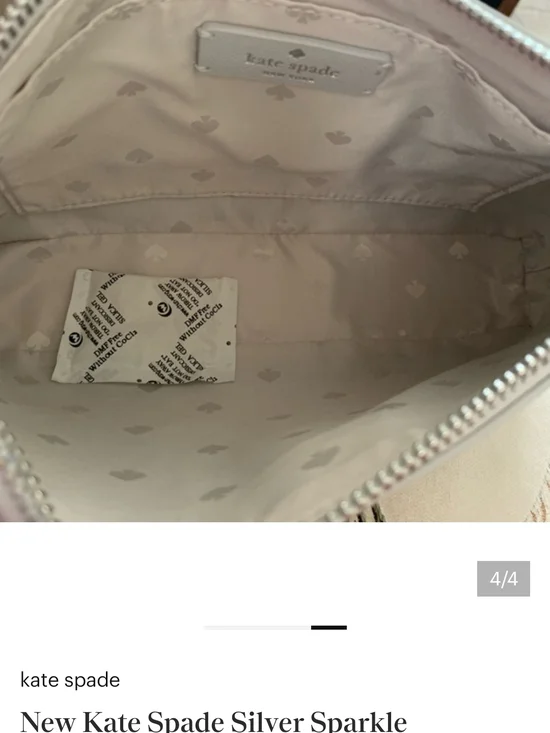 kate spade Flash Glitter Crossbody Bag- NWT- 9.5×5.5×1.5 - Picture 7 of 7